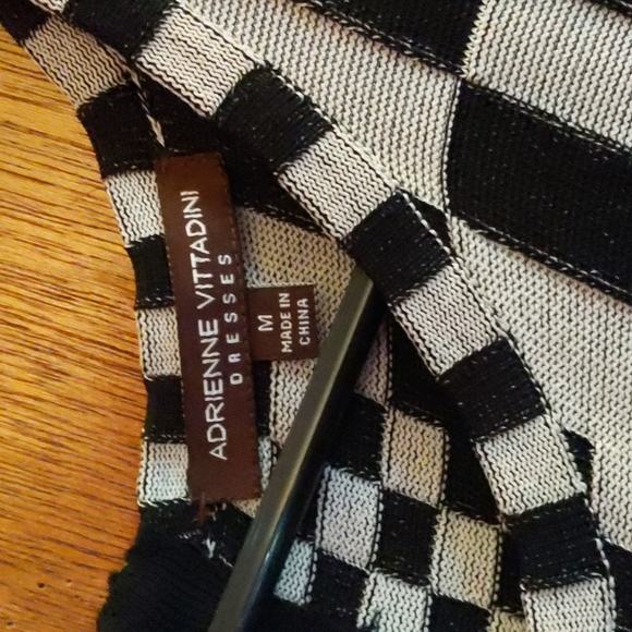 Adrienne Vittadini Gray & Black Dress, M - Picture 4 of 5